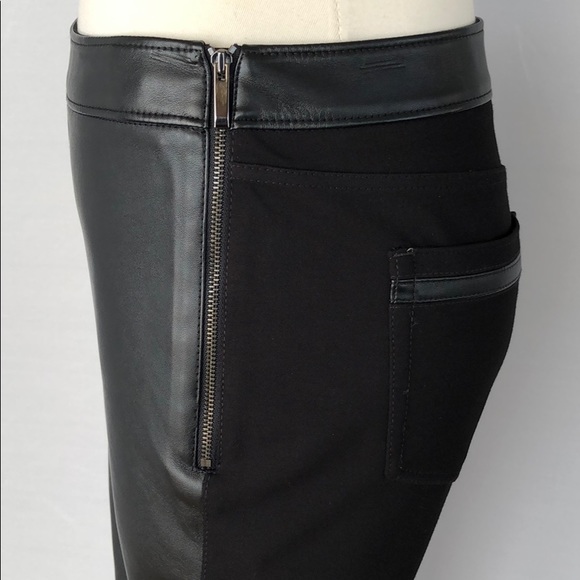 WHBM Vegan Leather Front Leggings Size 0 - Picture 8 of 15